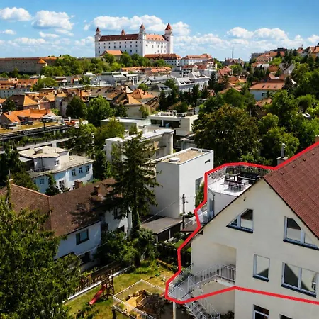 Апартаменты Castle View Rooftop Terrace Penthouse 5br Old Town *